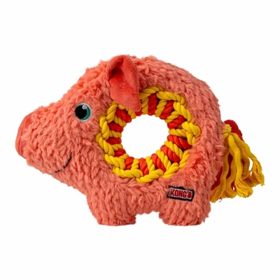 Kong Ringaroos Gris Rolig Hundleksak Medium